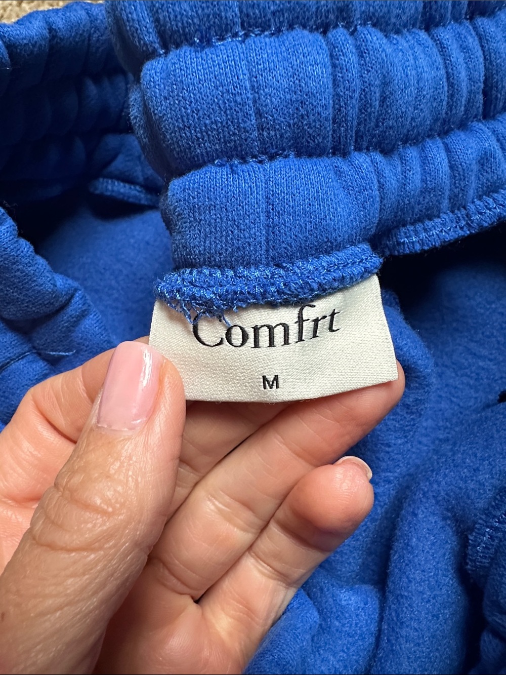Comfort Colors Women's Royal Blue Athletic Fleece Shorts - Picture 2 of 4